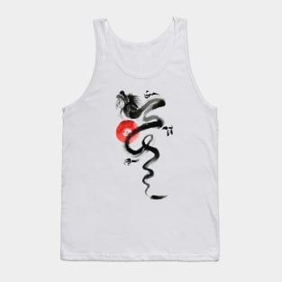 dragon and the red sun Tank Top
